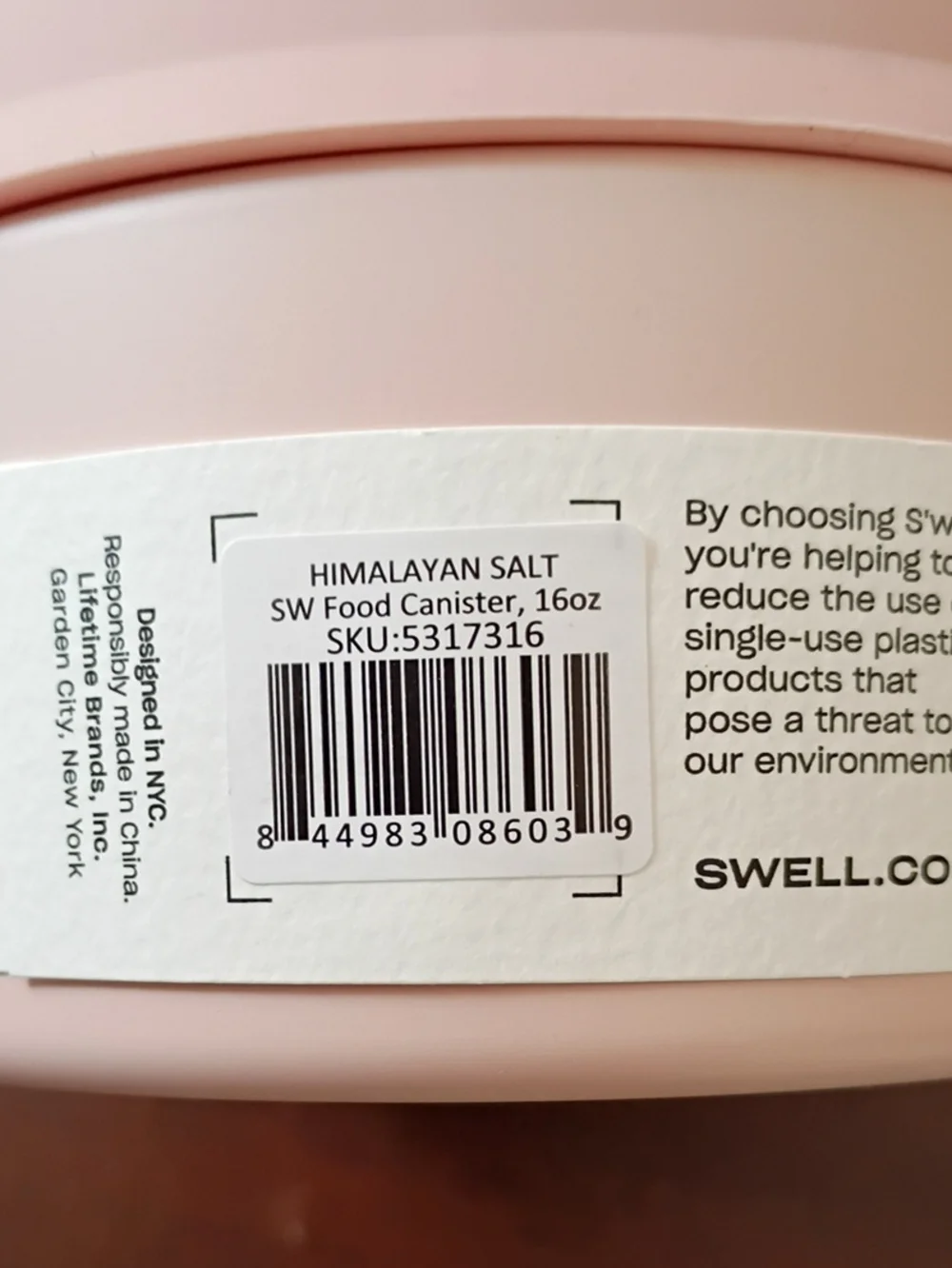 Swell Food Canister 16 Oz